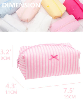 PAZIMIIK Cozy makeup bag; versatile organizer for brushes, pencils, and toiletries.