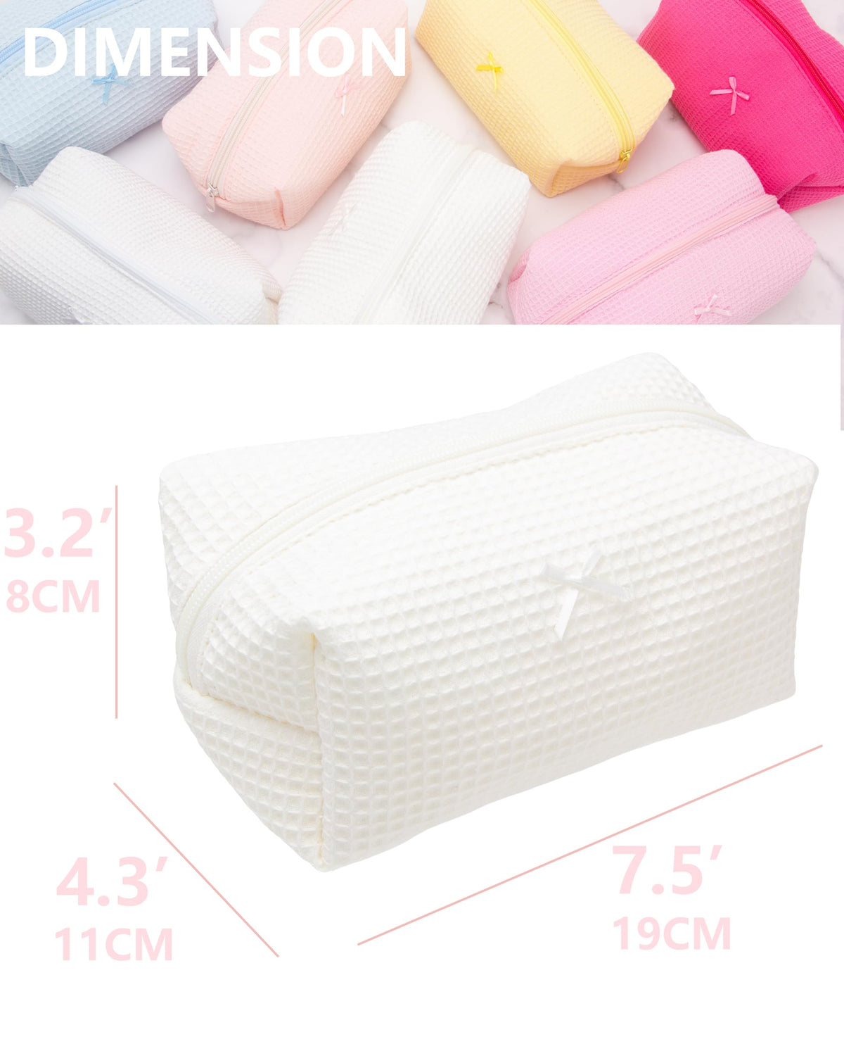 PAZIMIIK makeup bag ideal for skincare, brushes, and accessories.