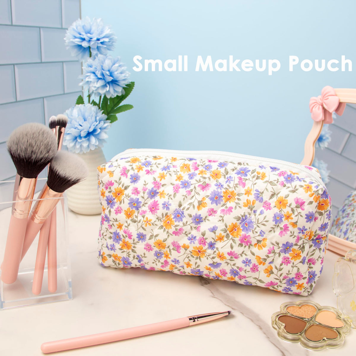 PAZIMIIK makeup bag duo for organized brushes and pencils
