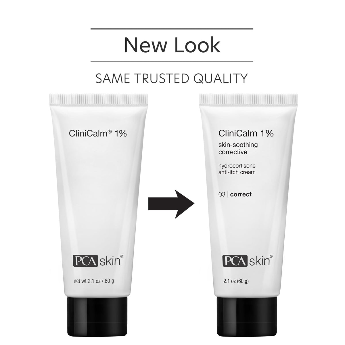 PCA Skin CliniCalm cream texture image highlights light, non-greasy feel for sensitive skin