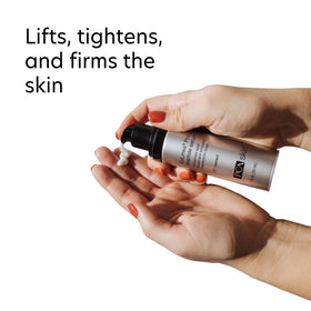 PCA Skin ExLinea Pro Peptide Serum application areas around eyes and forehead for targeted care.