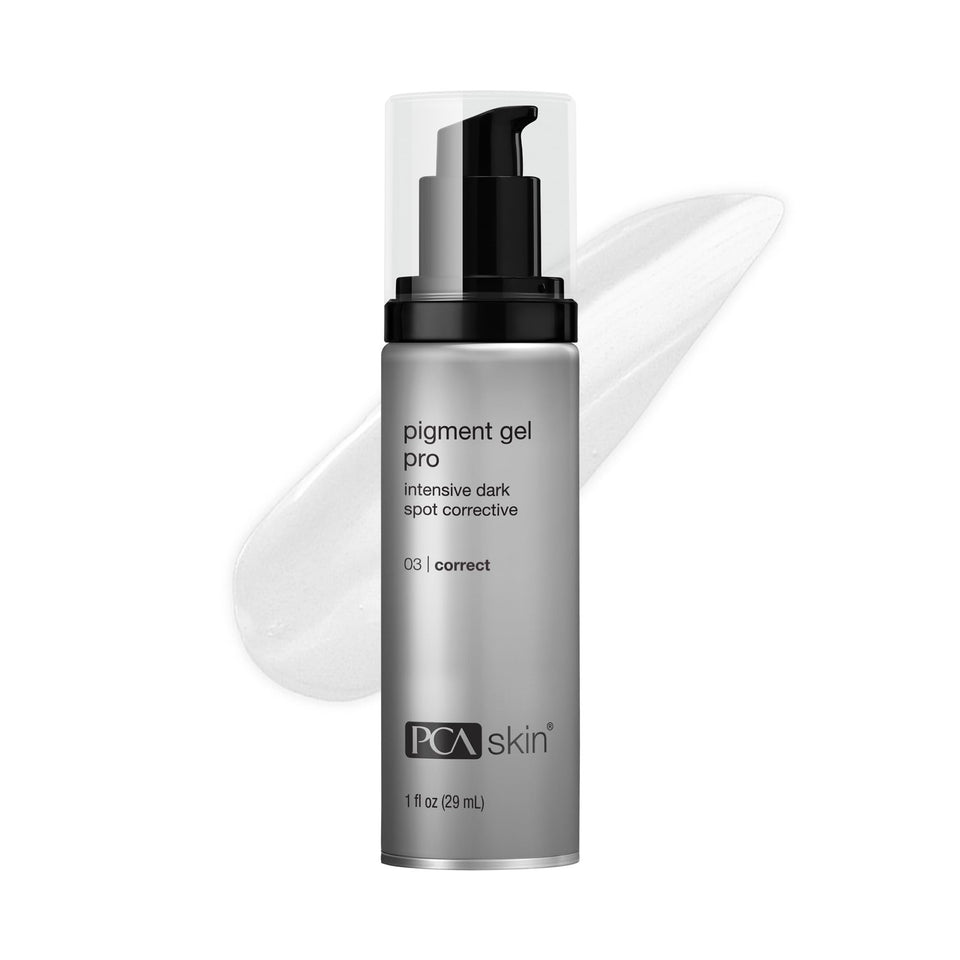 PCA SKIN Pigment Gel Pro bottle with pump for uniform skin tone enhancement