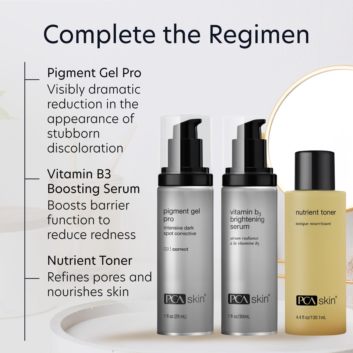 PCA SKIN Pigment Gel Pro box packaging emphasizes hydroquinone-free formula