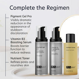 PCA SKIN Pigment Gel Pro box packaging emphasizes hydroquinone-free formula