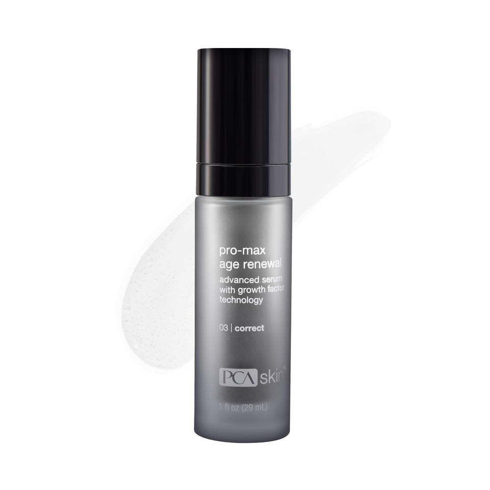PCA SKIN Pro Max Age Renewal bottle pump for precise, mess-free application.