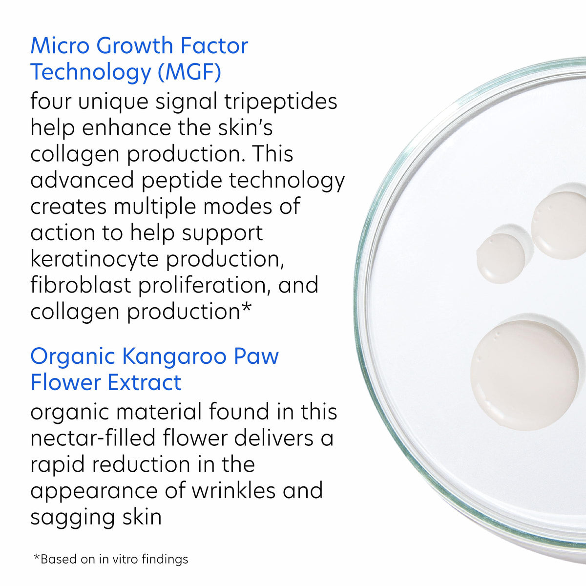 A drop ready to spread on hand with PCA SKIN Pro Max Age Renewal.