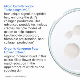 A drop ready to spread on hand with PCA SKIN Pro Max Age Renewal.