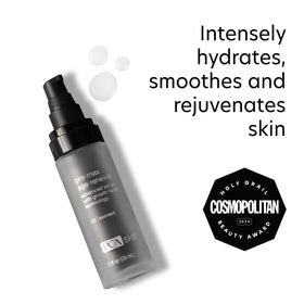 Close-up of PCA SKIN Pro Max Age Renewal serum texture, smooth spread.