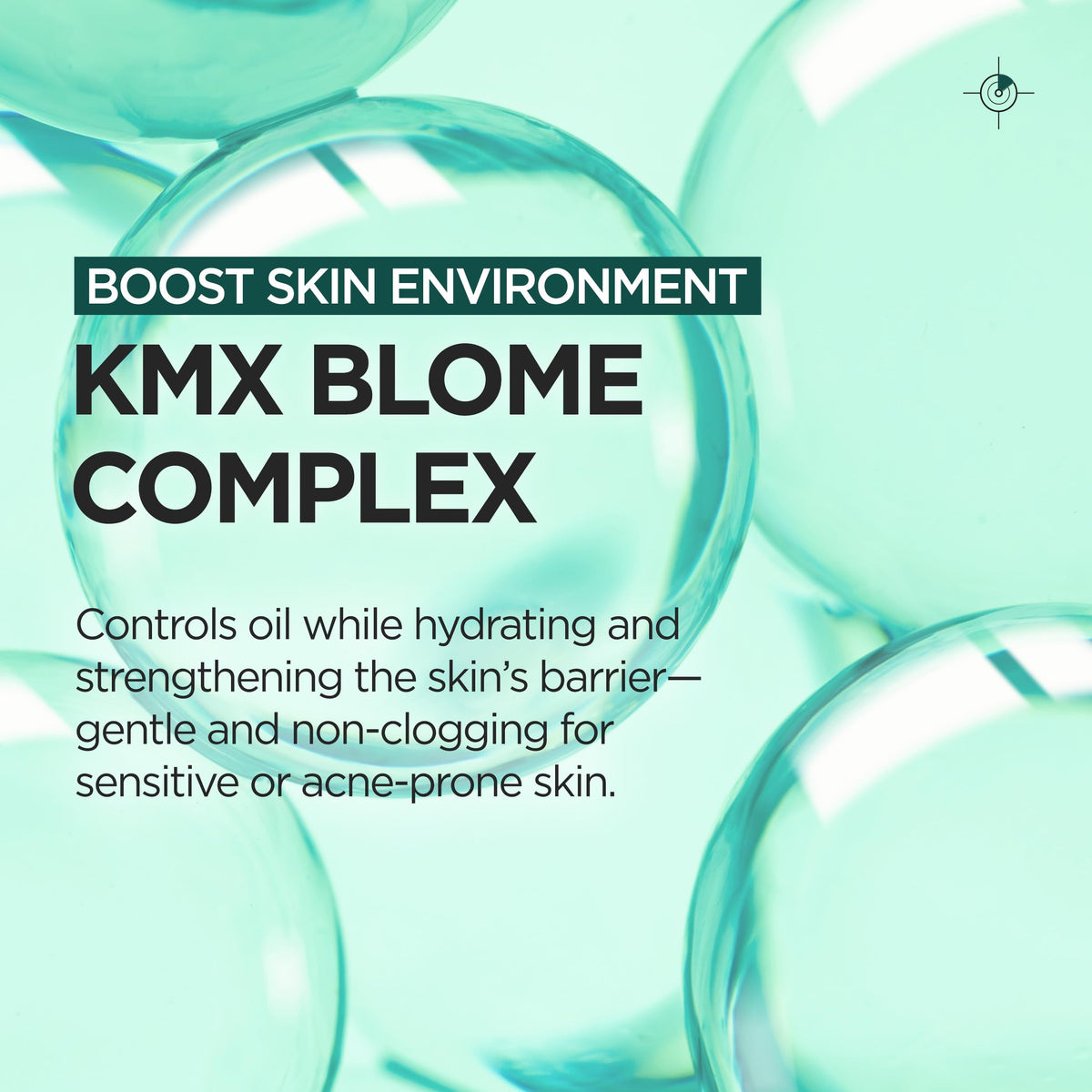 P.CALM toner pad smooth side for precise application.