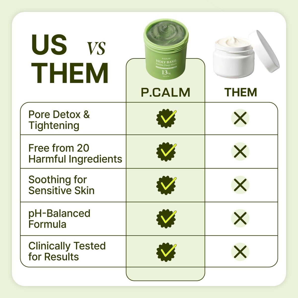 P.CALM Bubble Deep Mask offers a spa-like cleanse anytime.