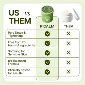 P.CALM Bubble Deep Mask offers a spa-like cleanse anytime.