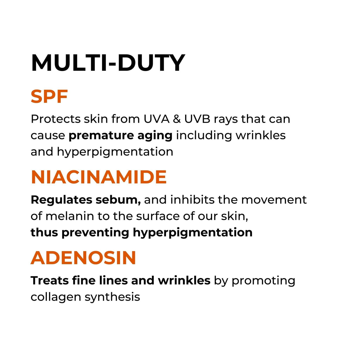 P.CALM Sunscreen highlights cape aloe and ceramide for nourishing care.