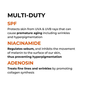 P.CALM Sunscreen highlights cape aloe and ceramide for nourishing care.