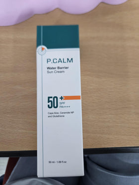 P.CALM Sunscreen with eco-friendly packaging reduces plastic waste.