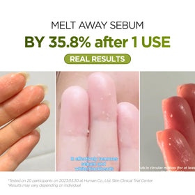 P.CALM Underpore vegan cleansing formula supports a calm skin feel.