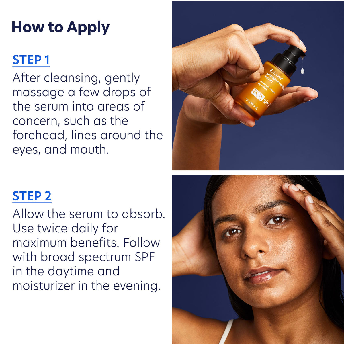 Routine setup emphasizes cleansing and toning steps before serum.