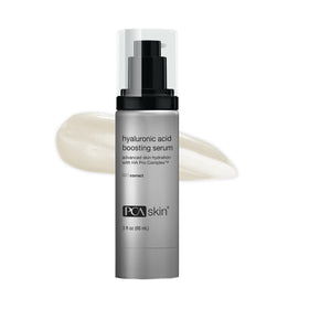 PCA SKIN Hyaluronic Acid Serum bottle showing deep hydration potential for plump skin