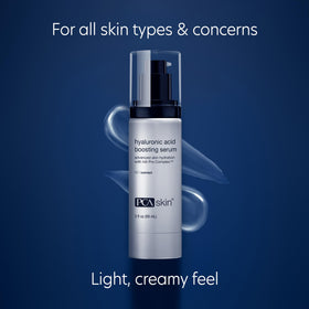 Night routine setup with PCA SKIN Hyaluronic Acid Serum for overnight hydration