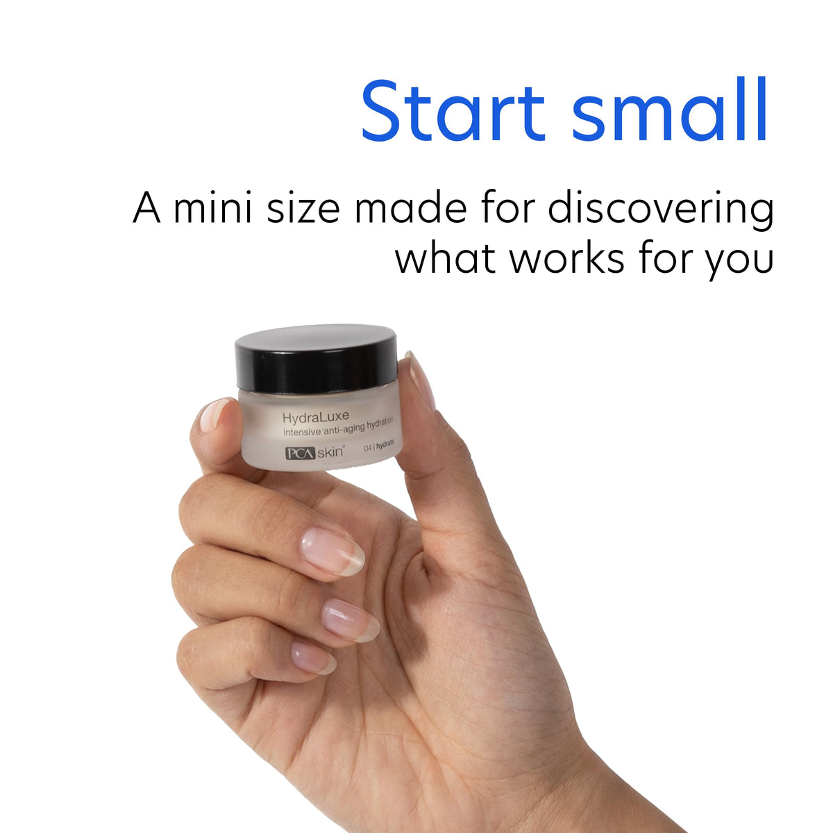 PCA SKIN HydraLuxe jar swatch reveals rich emollients for smoother skin.