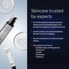 PCA SKIN lip mask application on lips demonstrates overnight care.