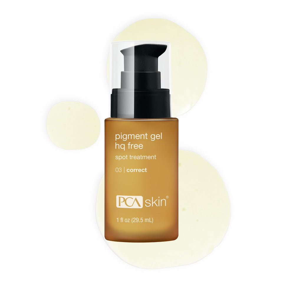 PCA SKIN Pigment Gel bottle with pump for hydroquinone-free dark spot correction