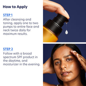 Close-up of PCA SKIN Rejuvenating Anti Aging Serum pump for easy application