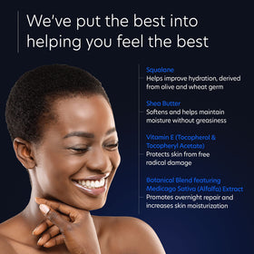 PCA SKIN squalane oil highlight emphasizes natural moisture retention.