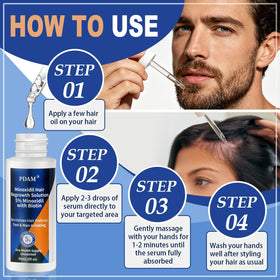 Pdam hair-density-improvement visually highlights thicker, healthier-looking hair.