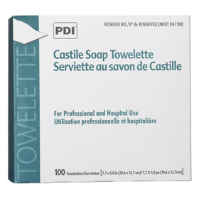 Close-up of PDI D41900 towelette texture for gentle cleansing