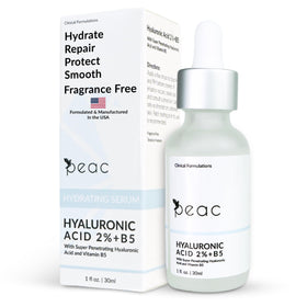 Peac Hyaluronic Acid 2% + B5 bottle — travel-friendly hydration on the go