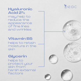 Peac Hyaluronic Acid 2% + B5 dropper — precise, mess-free application