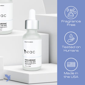 Peac Hyaluronic Acid 2% + B5 texture close-up — lightweight, non-greasy feel