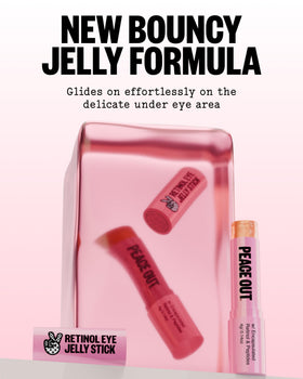 Peace Out jelly texture gliding on skin delivering lightweight hydration