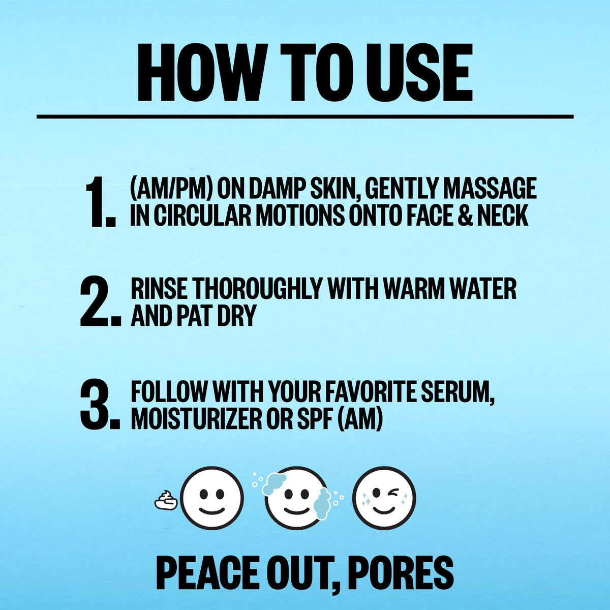 Peace Out Pore Perfecting Cleanser with salicylic acid crystals highlights pore unclogging