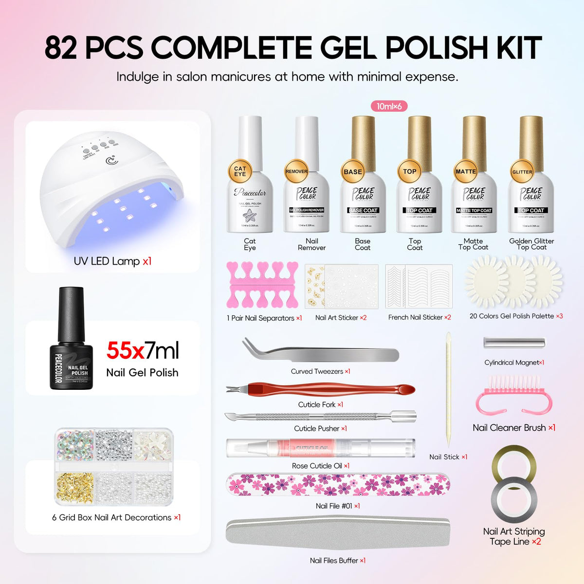 PEACECOLOR butterfly rhinestones for decorative nail accents.