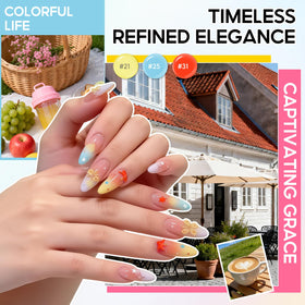 PEACECOLOR cat eye gel polish adds shimmering effects under light.