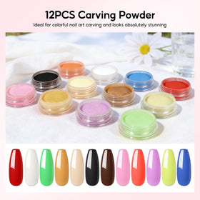 PEACECOLOR glitter powder varieties for nail designs