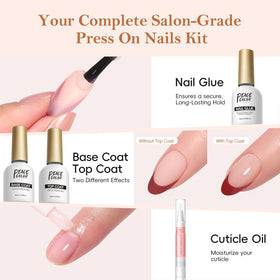 PEACECOLOR nail glue for secure attachment of press-on nails