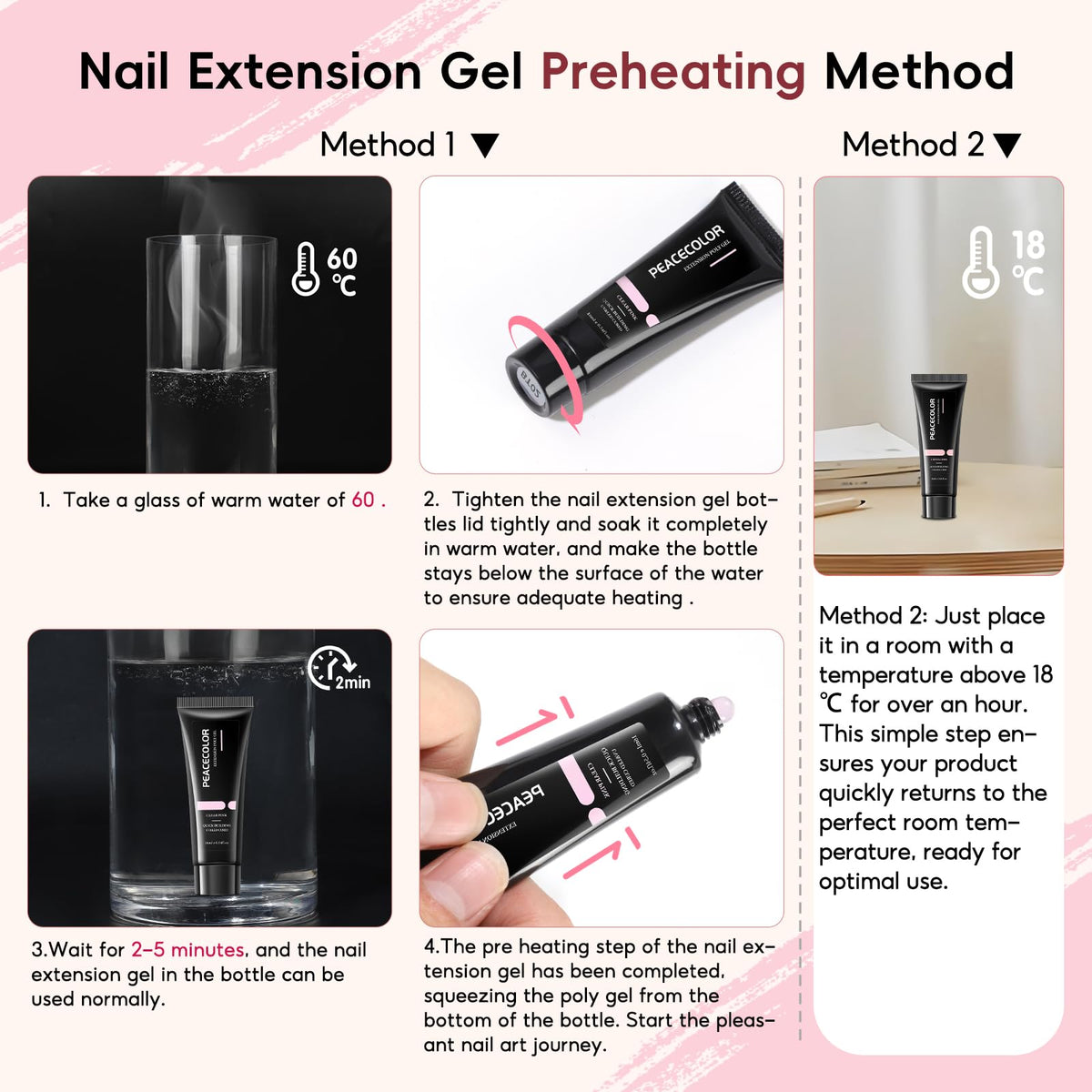 Peacecolor complete tool set makes DIY manicure easier at home.