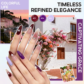 PEACECOLOR glossy top coat for a shiny, durable finish.