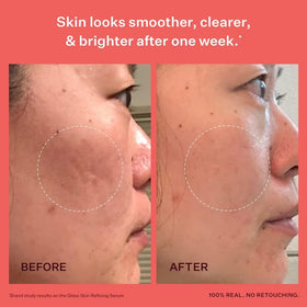 Peach & Lily Glass Skin Luminous Kit serum application for a smooth, radiant finish