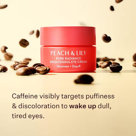 Peach & Lily eye cream with caffeine for refreshing under-eye awakening
