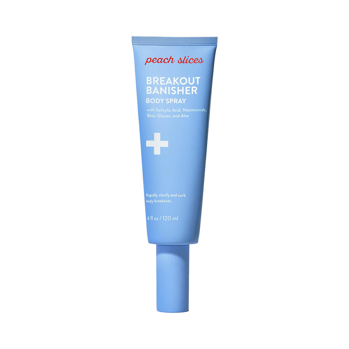 Peach Slices Breakout Banisher bottle pour enables even coverage on breakouts