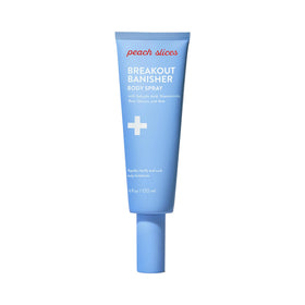 Peach Slices Breakout Banisher bottle pour enables even coverage on breakouts