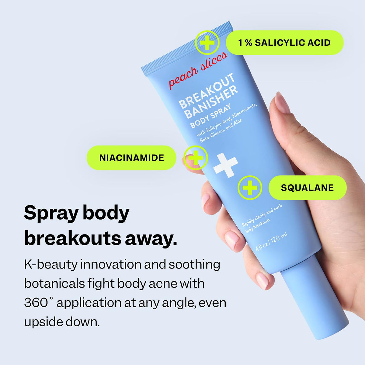 Peach Slices Breakout Banisher ingredients close-up for clear-looking skin
