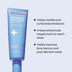 Peach Slices Breakout Banisher mist application for quick, refreshing care