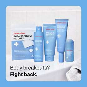 Peach Slices Breakout Banisher on a vanity shows daily routine compatibility