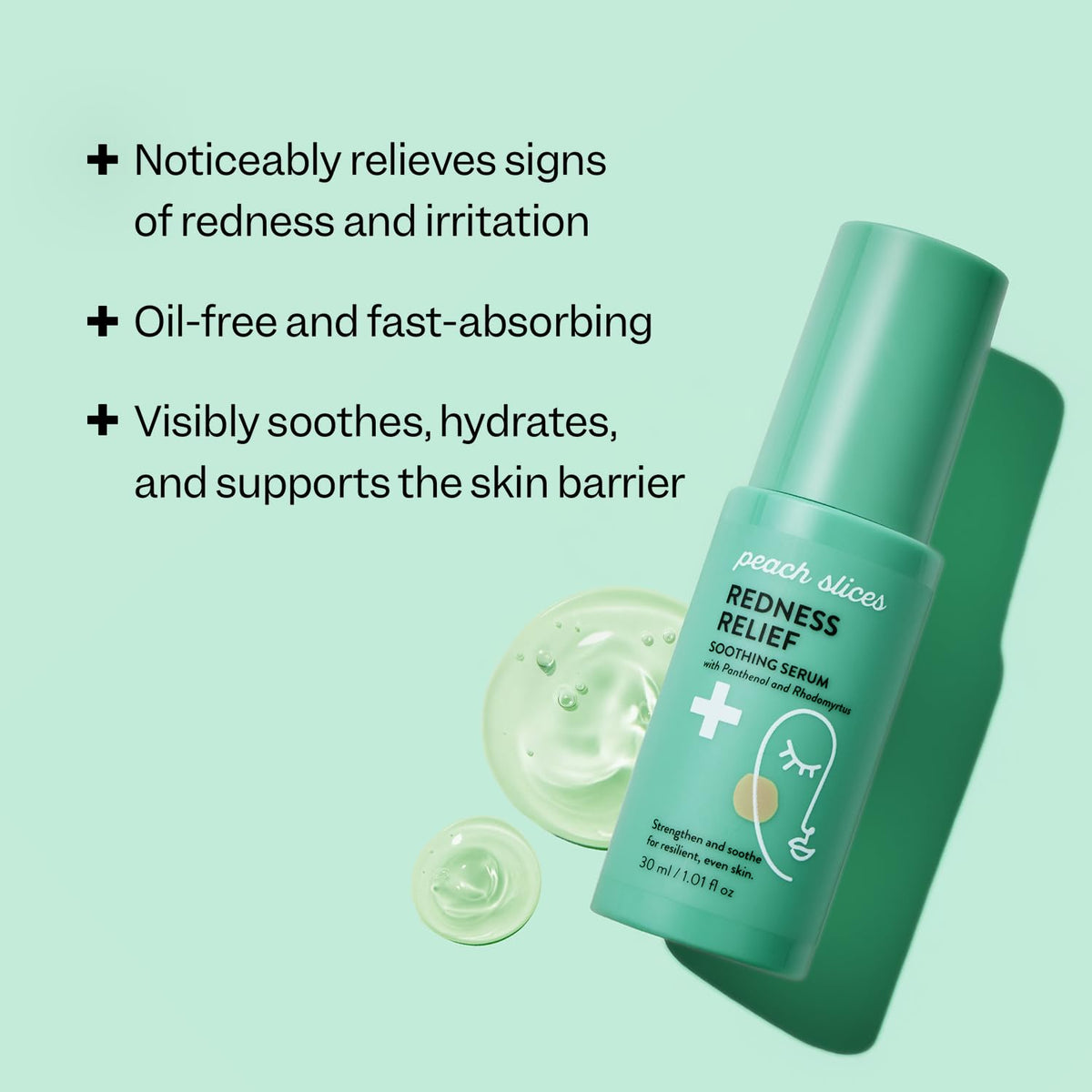 Peach Slices fast-absorbing serum absorbed quickly for comfortable skin.