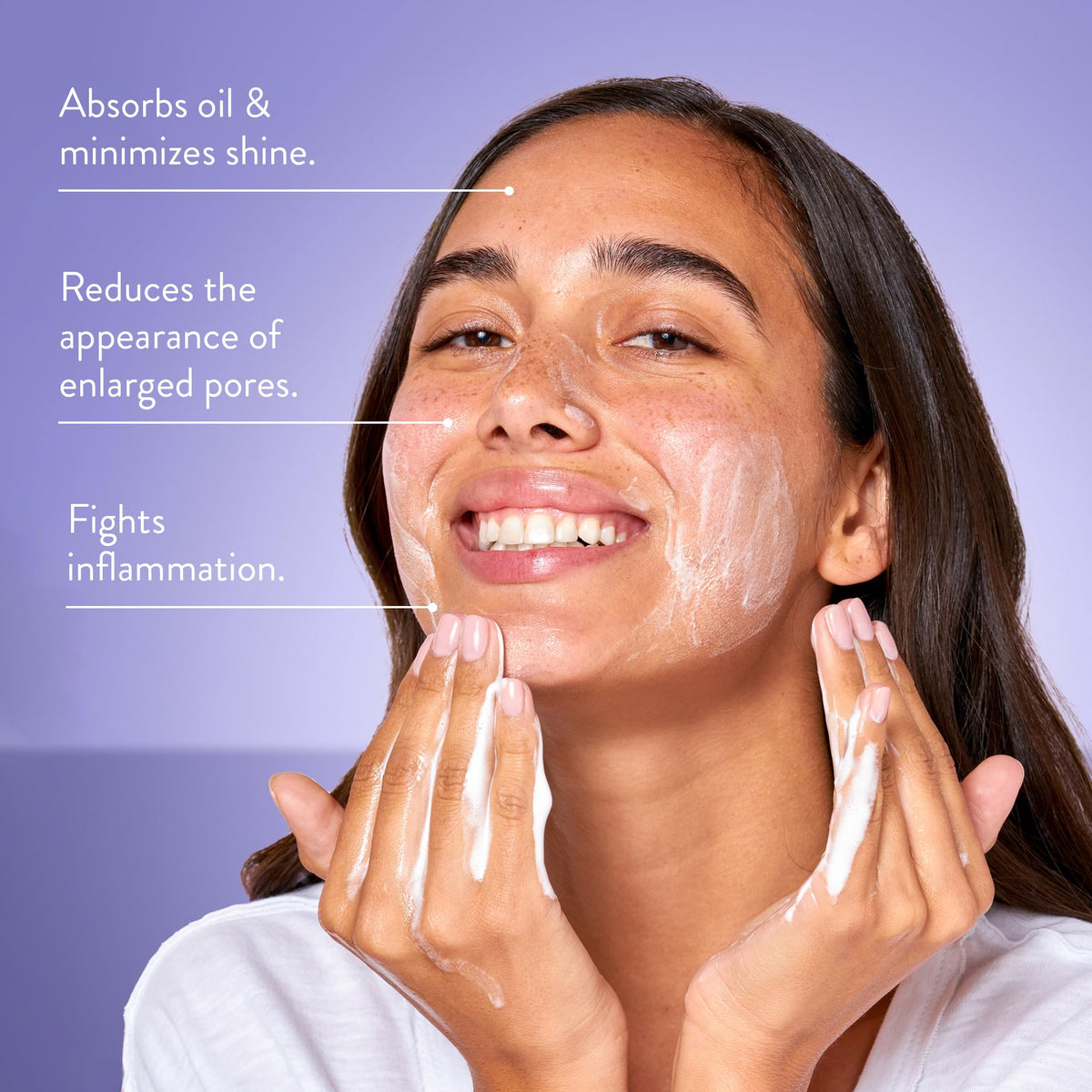 Peach Slices niacinamide zinc ingredients close-up indicating skin balance and calm.