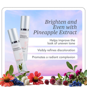 Peaches Skin Care all skin types application demonstrates quick absorption